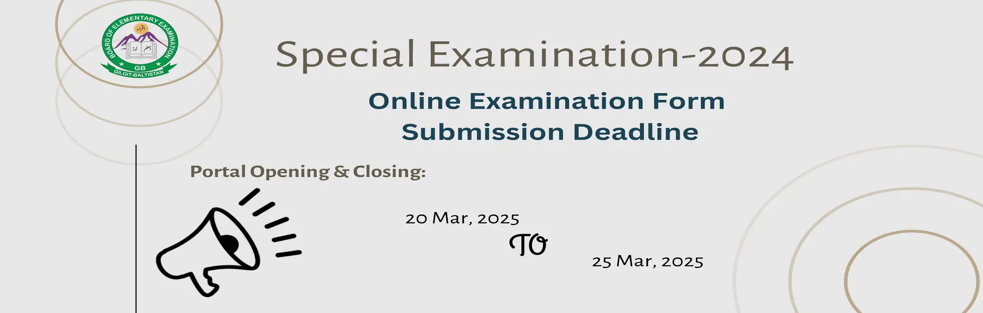 Grade-5 & 8 Examination Form Submission</strong> - <em>Special Examination-2024</em>